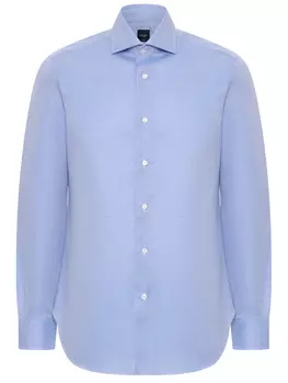 Рубашка из хлопка и льна BARBA