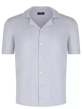 Рубашка из хлопка и льна BARBA