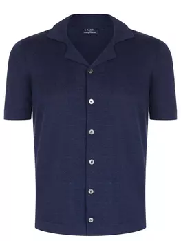 Рубашка из хлопка и льна BARBA