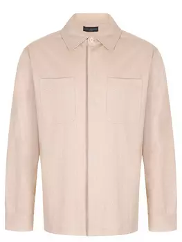 Рубашка из хлопка и льна BRETT JOHNSON