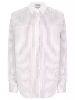 Рубашка из хлопка и шелка