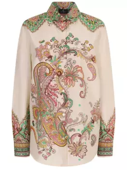 Рубашка из хлопка и шелка