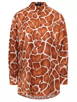 Рубашка из хлопка и шелка LAROOM