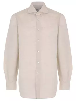 Рубашка из льна и хлопка KITON