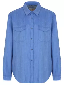 Рубашка из шерсти и шелка CASTANGIA