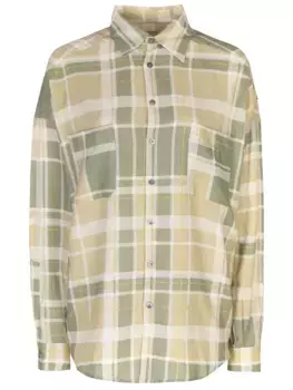 Рубашка из вискозы и льна