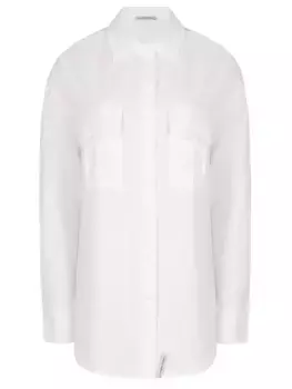 Рубашка из вискозы и льна