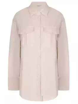 Рубашка из вискозы и льна