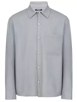 Рубашка из вискозы и шерсти BALMAIN