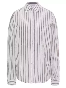 Рубашка изо льна и вискозы