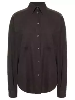 Рубашка изо льна и вискозы