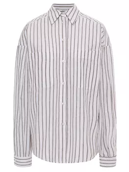 Рубашка изо льна и вискозы BALLANTYNE