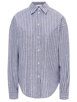 Рубашка изо льна и вискозы BALLANTYNE