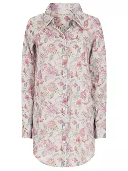 Рубашка льняная с принтом