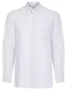 Рубашка льняная в клетку STILE LATINO