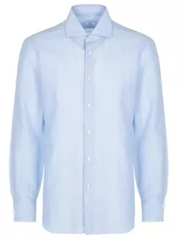 Рубашка льняная в полоску