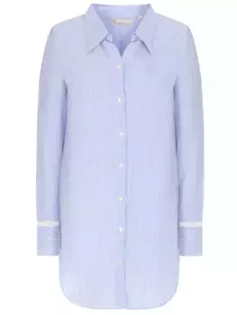 Рубашка льняная в полоску