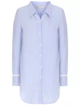 Рубашка льняная в полоску