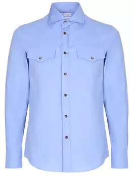 Рубашка Leisure Fit хлопковая BRUNELLO CUCINELLI
