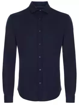 Рубашка Leisure Fit из шелка и хлопка