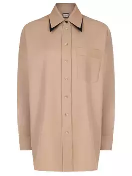 Рубашка однотонная