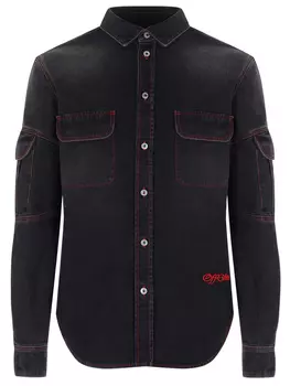 Рубашка Regular Fit джинсовая OFF-WHITE