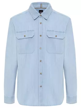 Рубашка Regular Fit хлопковая BOSS