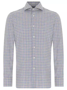 Рубашка Regular Fit хлопковая в клетку