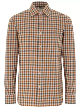 Рубашка Regular Fit хлопковая в клетку