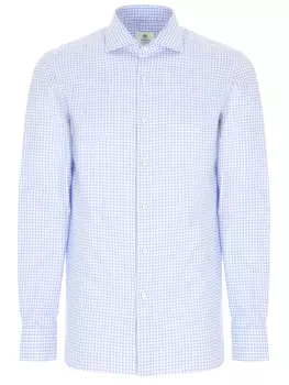 Рубашка Regular Fit хлопковая в клетку LUIGI BORRELLI