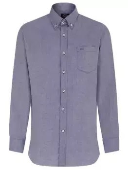 Рубашка Regular Fit из хлопка и кашемира