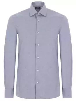 Рубашка Regular Fit из хлопка и кашемира