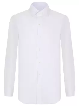 Рубашка Regular Fit из хлопка и льна MARIA SANTANGELO