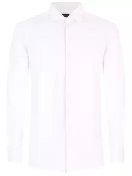 Рубашка Regular Fit из хлопка и шелка