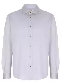 Рубашка Regular Fit из хлопка и шелка