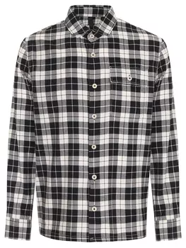 Рубашка Regular Fit из хлопка и вискозы