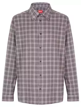 Рубашка Regular Fit из хлопка и вискозы