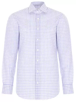 Рубашка Regular Fit изо льна и хлопка