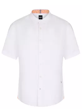 Рубашка Regular Fit льняная BOSS