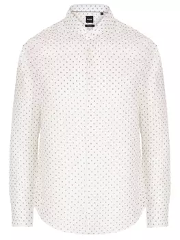 Рубашка Regular Fit льняная BOSS