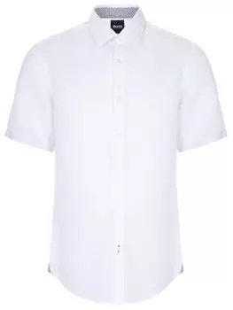 Рубашка Regular Fit льняная BOSS