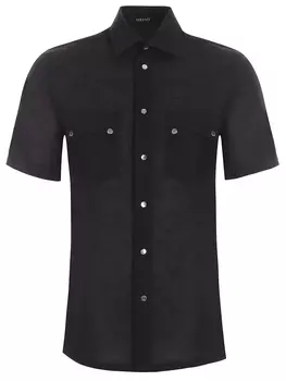 Рубашка Regular Fit льняная VERSACE