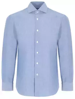 Рубашка Regular Fit однотонная