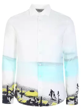 Рубашка regular fit с принтом