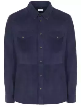 Рубашка Regular Fit замшевая