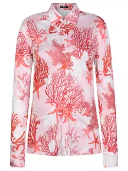 Рубашка с принтом VERSACE