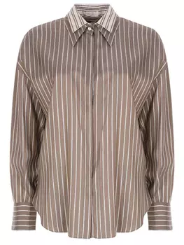 Рубашка шелковая BRUNELLO CUCINELLI