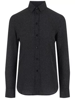 Рубашка шелковая SAINT LAURENT