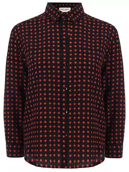 Рубашка шелковая SAINT LAURENT