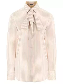 Рубашка шелковая в полоску KITON